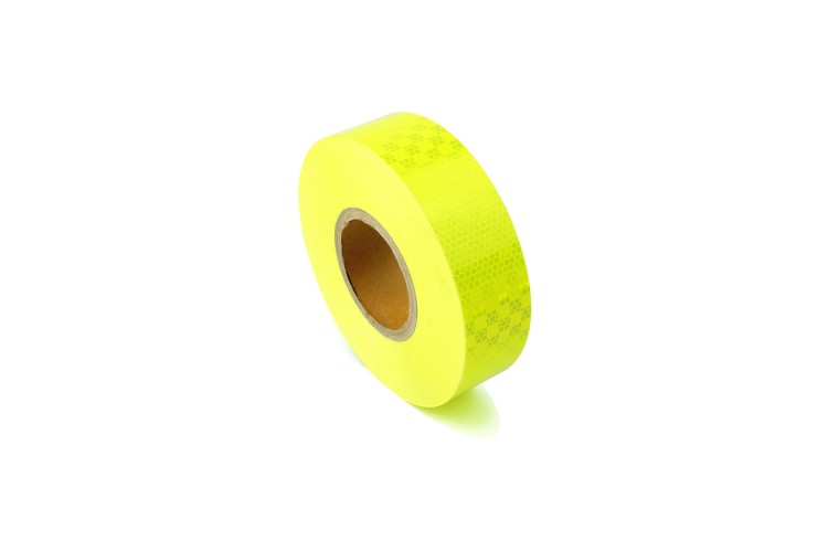 Taśma Odblaskowa Mikropryzmatyczna 50mm Żółta Fluorestencyjna