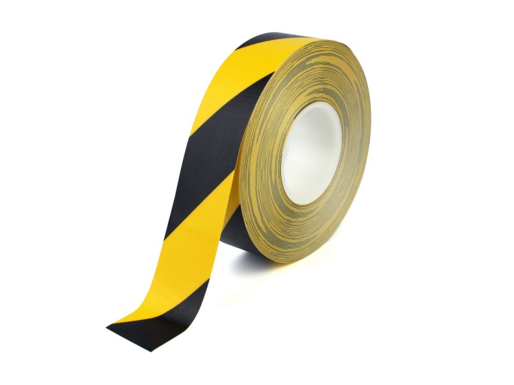 Taśma Ostrzegawcza do Oznaczania Magazynów 25mm Żółto Czarna