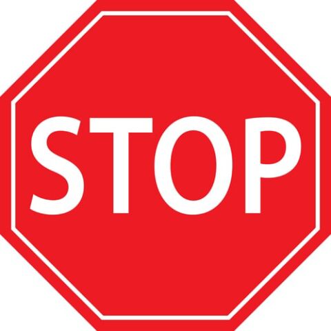 Znak Samoprzylepny STOP 430mm